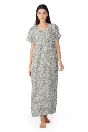 Cozy Flower Print Nighty for Women
