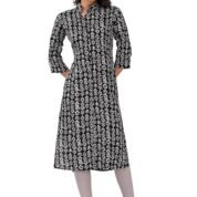 1.1 Black - Kurti With Collar P7