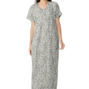 1.1 Grey - Button Closure Nighty D1