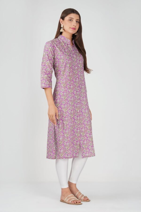 1.2 African Violet - Kurti With Collar P3