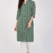 1.2 Darkgreen - Kurti With Collar P2