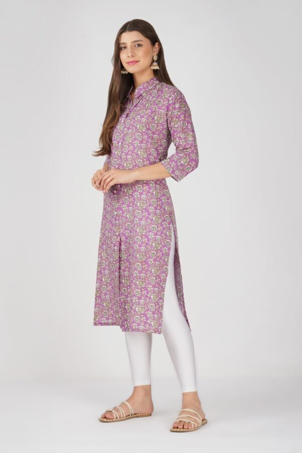 1.3 African Violet - Kurti With Collar P3