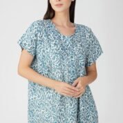 1.3 Blue - Zipper Closure Nighty D1