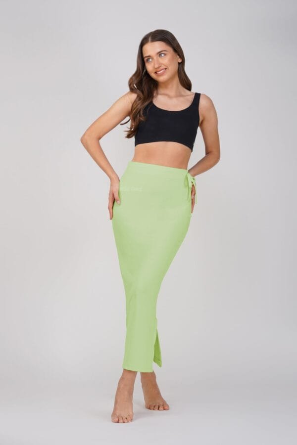 1.3 Lightgreen - Straight Shapewear With Drawstring