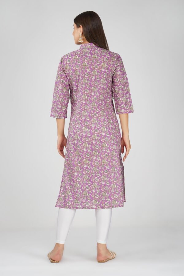 1.4 African Violet - Kurti With Collar P3