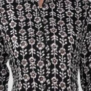 1.4 Black - Kurti With Collar P7