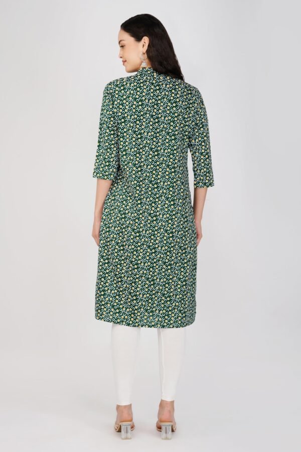 1.4 Darkgreen - Kurti With Collar P2