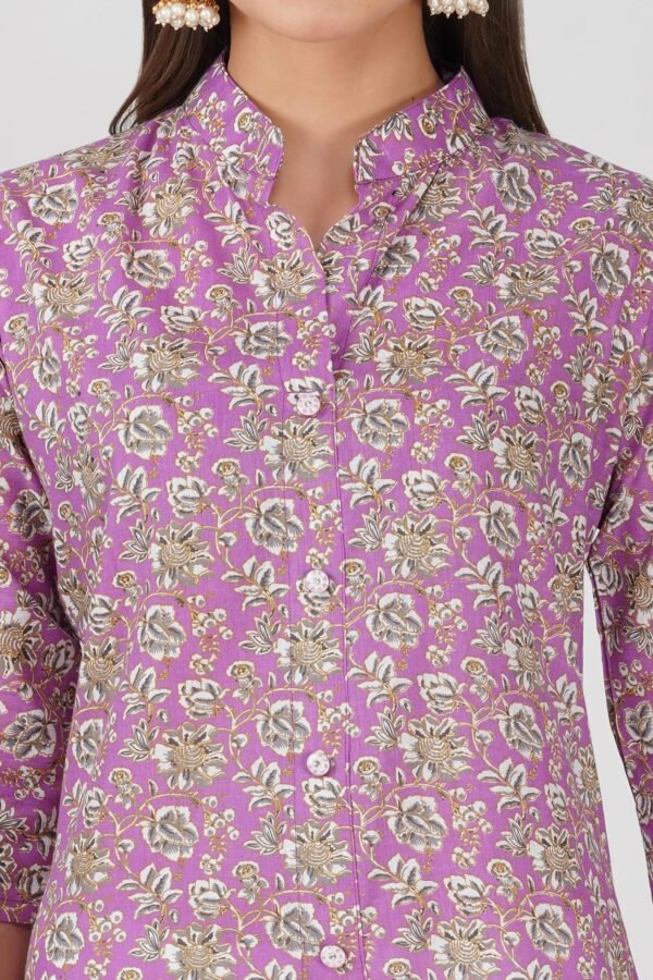 1.5 African Violet - Kurti With Collar P3