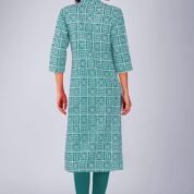 1.5 Turquoise - Kurti With Collar P5