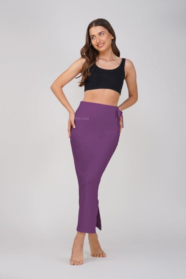 10.3 Wine - Straight Shapewear With Drawstring