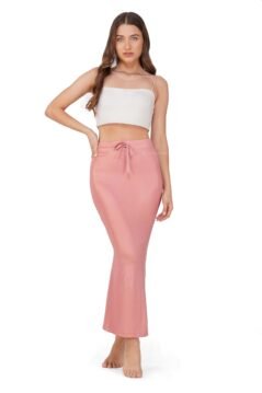 Peach Fish Cut Shimmer Shapewear for Women