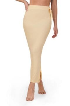 Beige Straight Shapewear for Women With Drawstring closure