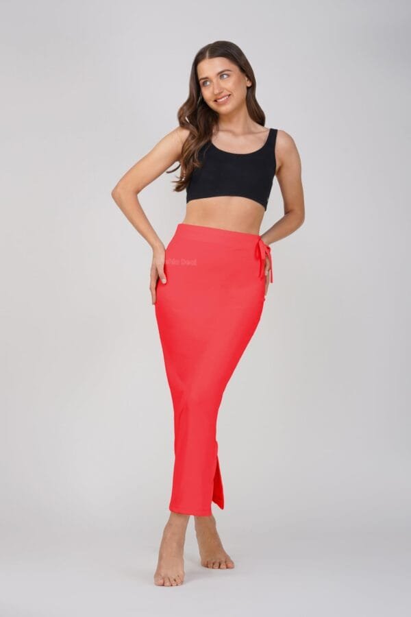 15.3 Red - Straight Shapewear With Drawstring