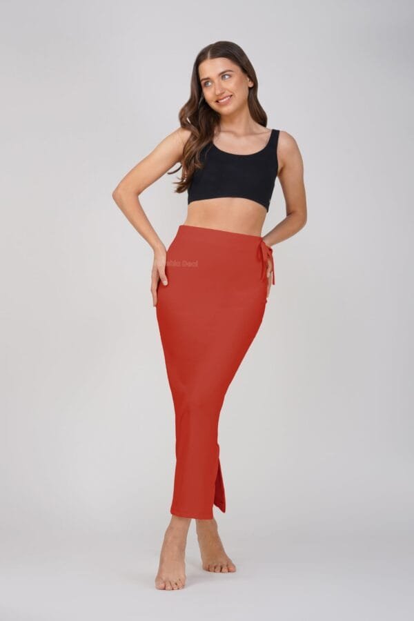 16.3 Maroon - Straight Shapewear With Drawstring