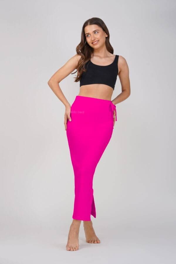 17.3 Pink - Straight Shapewear With Drawstring