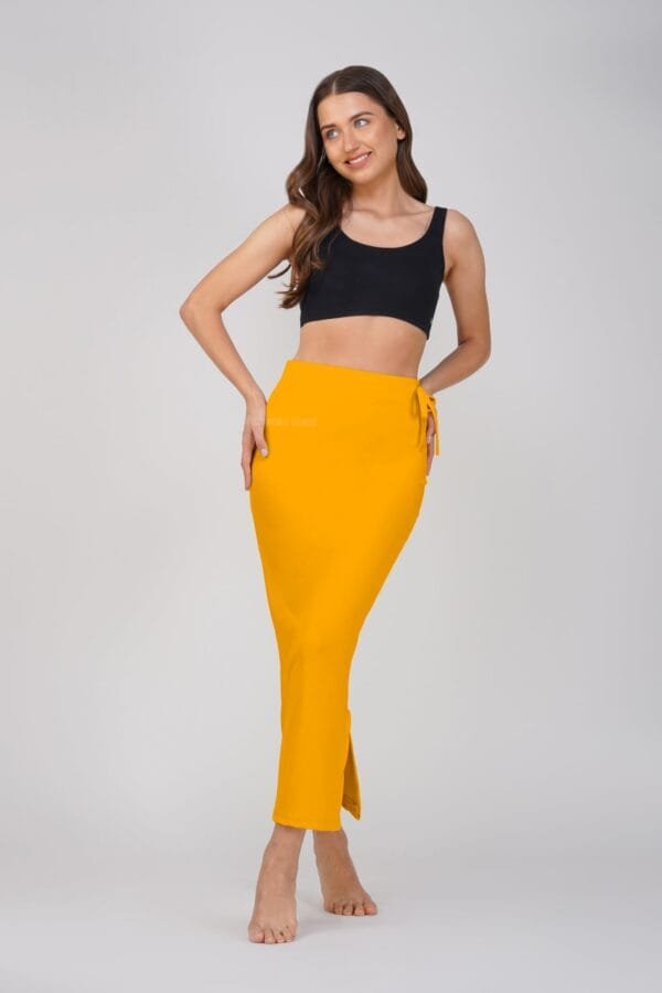 18.3 Mustard - Straight Shapewear With Drawstring