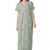 2.1 Green - Zipper Closure Nighty D1