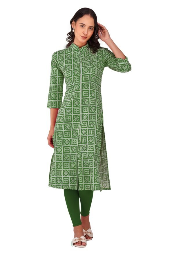 2.1 Lightgreen - Kurti With Collar P5