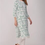 2.2 Green - Kurti With Round Neck P1D1