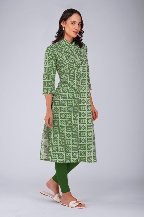 2.2 Lightgreen - Kurti With Collar P5