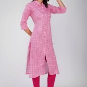 2.2 Pink - Kurti With Collar P4