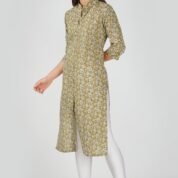 2.3 Golden Olive - Kurti With Collar P3