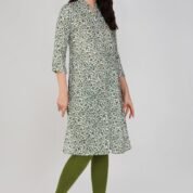2.3 Olive Green - Kurti With Collar P1