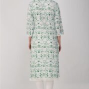 2.4 Green - Kurti With Round Neck P1D1