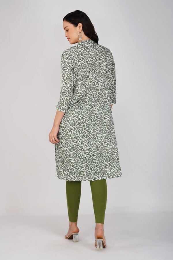 2.4 Olive Green - Kurti With Collar P1