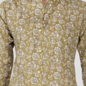 2.5 Golden Olive - Kurti With Collar P3