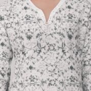 2.5 Grey - Kurti With V Neck P1D1