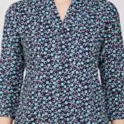 2.5 Navy Blue - Kurti With Collar P2