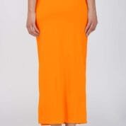 21.7 Orange - Straight Shapewear With Drawstring
