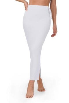White Straight Shapewear for Women With Drawstring closure
