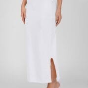 24.4 White - Straight Shapewear With Drawstring