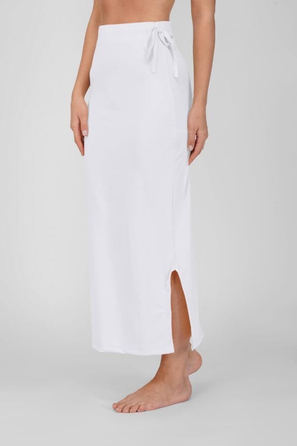 24.4 White - Straight Shapewear With Drawstring