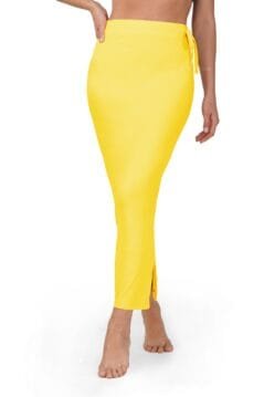 Yellow Straight Shapewear for Women With Drawstring closure