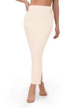 Cream Straight Shapewear for Women With Drawstring closure