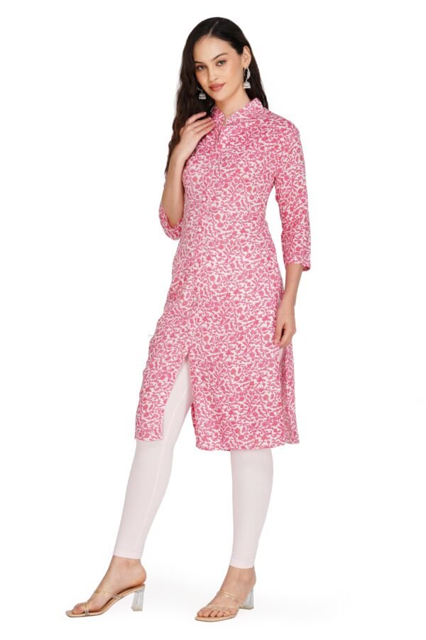 3.1 Hot Pink - Kurti With Collar P1