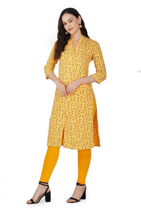 3.1 Yellow - Kurti With Collar P2