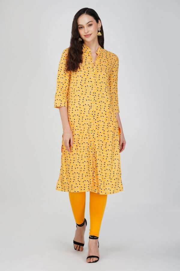 3.2 Yellow - Kurti With Collar P2
