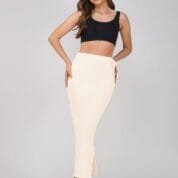 3.3 Cream - Straight Shapewear With Drawstring