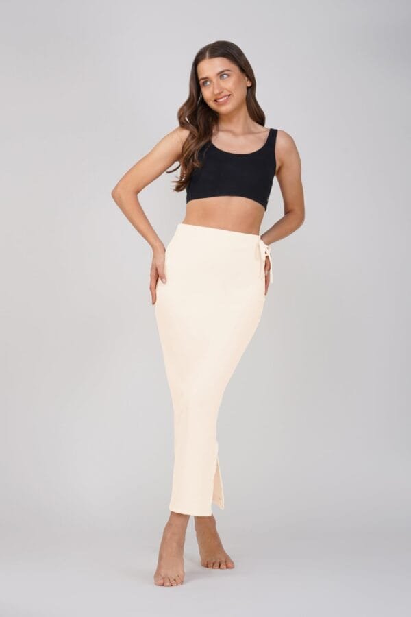 3.3 Cream - Straight Shapewear With Drawstring