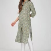 3.3 Grey - Kurti With Collar P3
