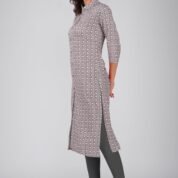 3.3 Grey - Kurti With Collar P4