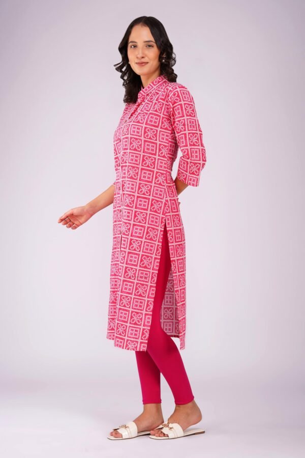 3.3 Pink - Kurti With Collar P5