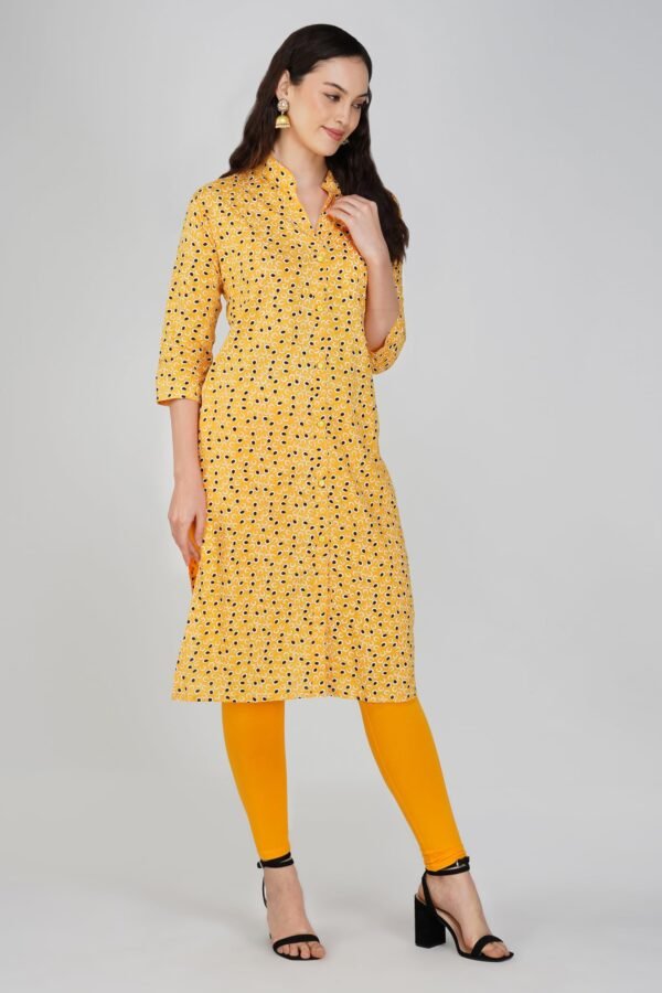 3.3 Yellow - Kurti With Collar P2