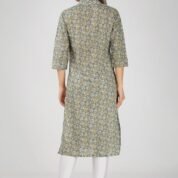 3.4 Grey - Kurti With Collar P3