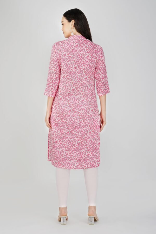 3.4 Hot Pink - Kurti With Collar P1