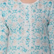 3.5 Blue - Kurti With Round Neck P1D1